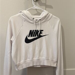 NWOT Nike White Crop Hoodie